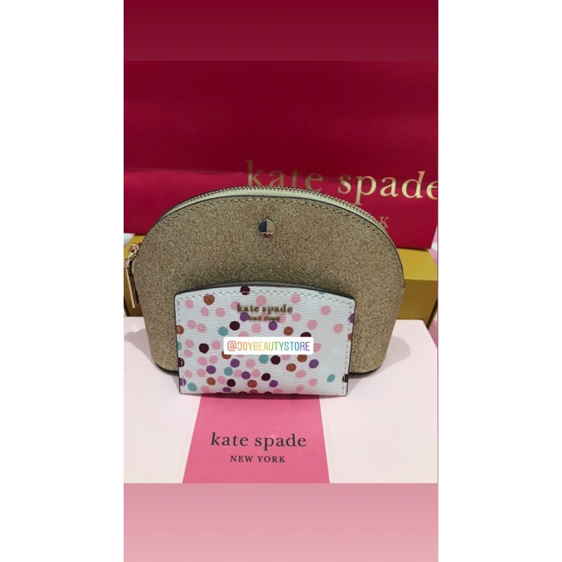 Katespade Promo Bundling makeup case+card holder
