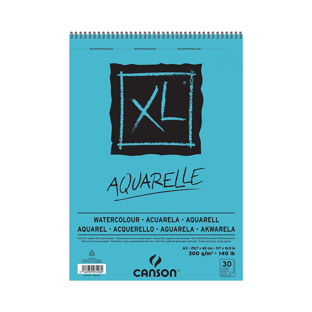 

Canson XL Aquarelle A3 30 Sheets #400039171