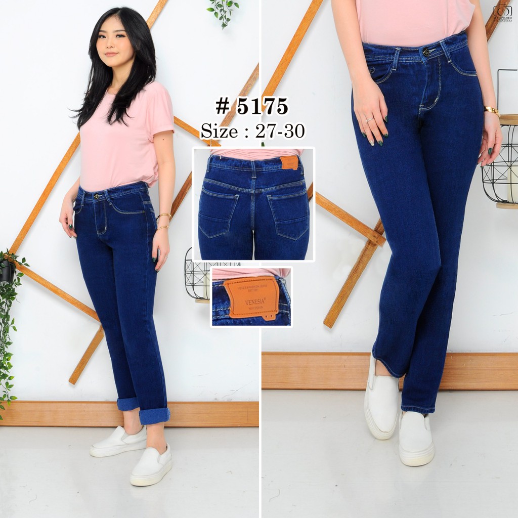 MC girl - Celana Jeans Boyfriend Polos Wanita / Celana Boyfriend / Baggy Pants / Celana Jeans Panjang Cewek