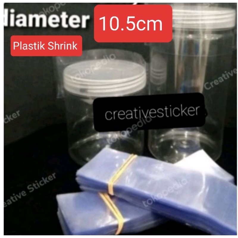 plastik segel/plastik untuk segel Tutup Botol Toples Tabung Kue Kering diameter 9.5-10cm / 10.5cm