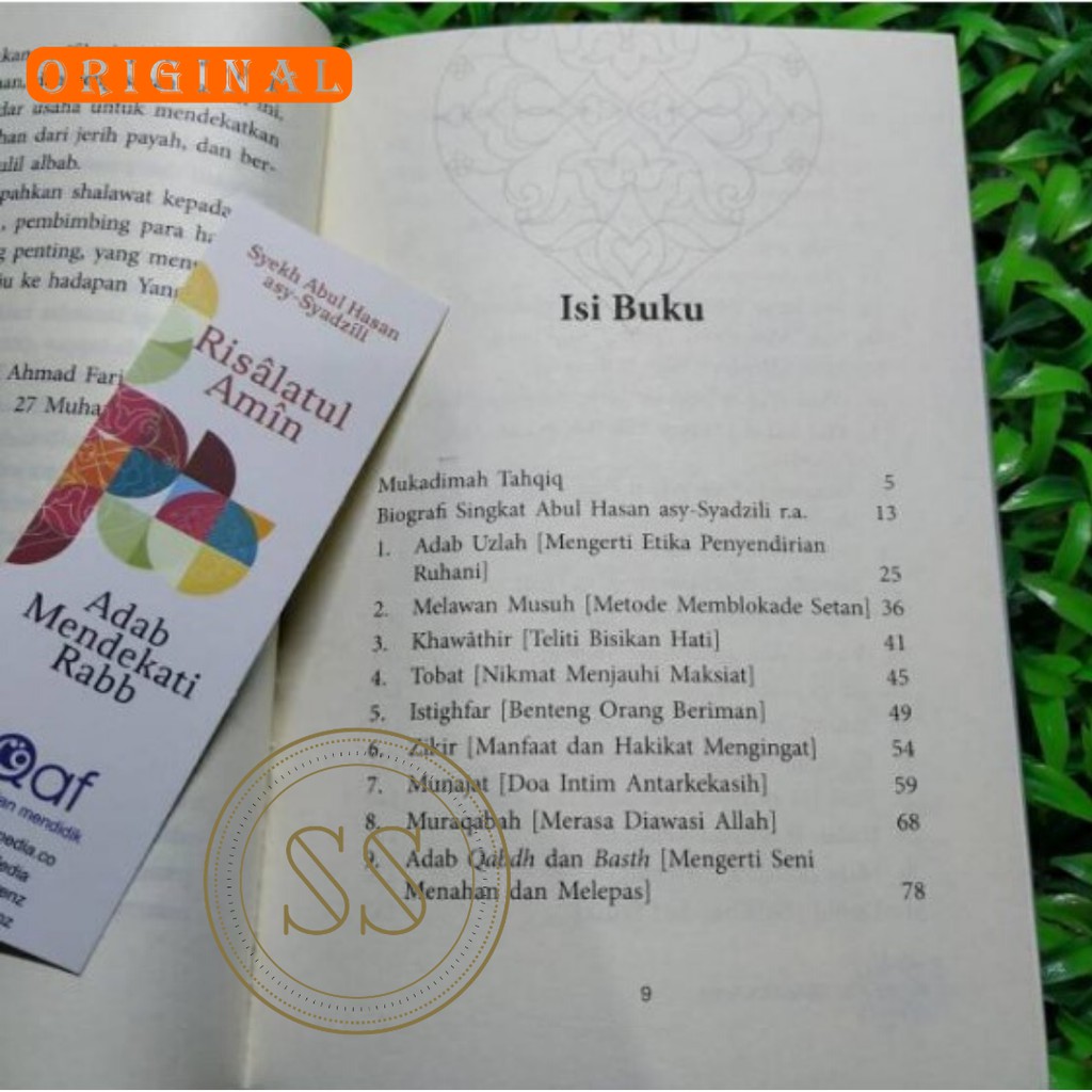 Risalatul Amin Adab Mendekati Rabb Karya Syekh Abul Hasan Asy Syadzili Shopee Indonesia