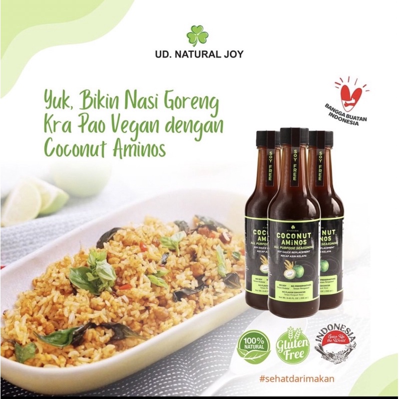

Dnatural Kecap Asin Kelapa Coconut Aminos Soy Free NON MSG 250 mL