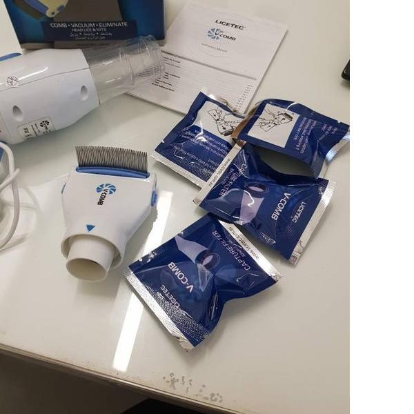 ☝ Serit Kutu Sisir Kutu Elektrik Penghilang Kutu Rambut V-Comb Kutu Rambut ❉