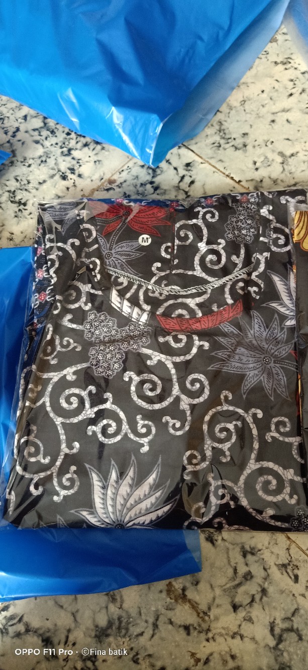 Batik Couple Keluarga Sania Ruffle Ori Ndoro Jowi Dnt Motif Kembang Langit.s.m.l.xl.xxl.