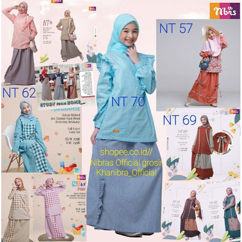 BAJU ANAK REMAJA NIBRAS TEEN TERBARU SETELAN NT 70 NT 62 69 59 BAJU ANAK TANGGUNG COD NIBRAS GROSIR