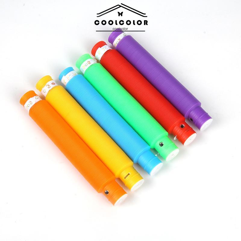 COD❤️Pop Tube LED Stress Relief Sensory Mainan Sensorik Mainan Untuk Anak-anak Autistik Dan Gelisah Untuk Anak-anak Stres- cl