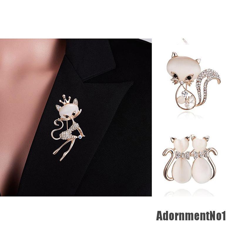 (Adornmentno1) 1pc Bros / Pin Motif Bunga Aksen Kristal + Berlian Imitasi Untuk Aksesoris Wanita