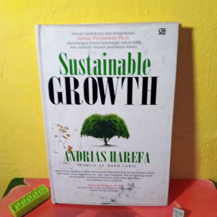 buku bisnis sustainable growth oleh Andrias Harefa hard cover 141 hal