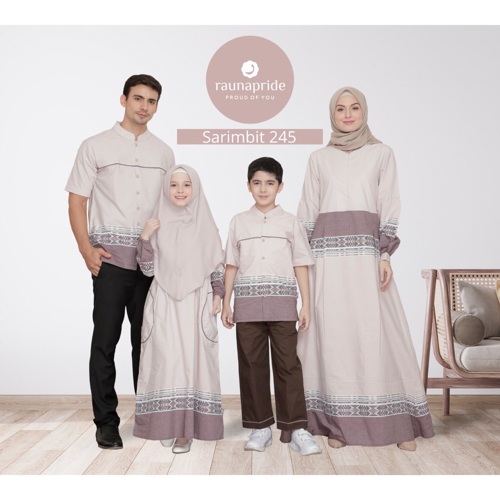 Sarimbit 245 Rauna Pride Gamis Anak Dewasa RA RK Koko KK KA