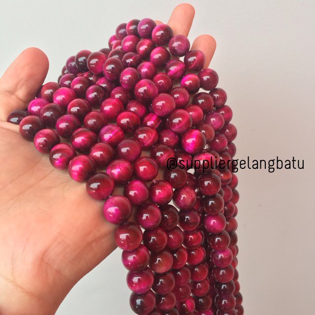 red tiger eye biduri sepah merah mata singa 12mm natural akik bahan batu alam mata singa kerajinan