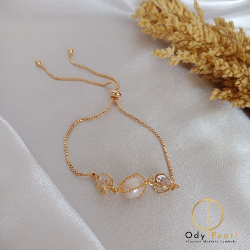 Gelang serut mutiara lombok asli