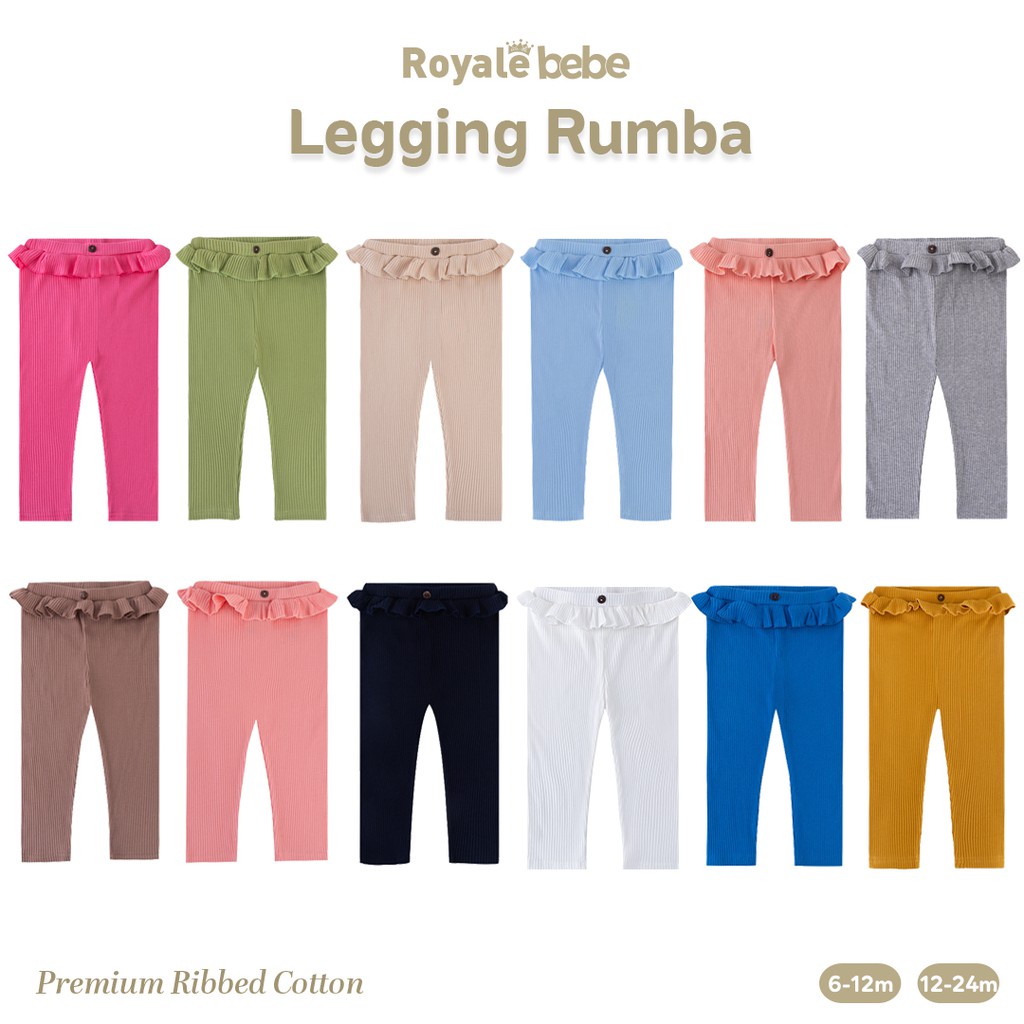 Royale Bebe Legging Rumba Earth - RB-LRE6-24M Warna Random