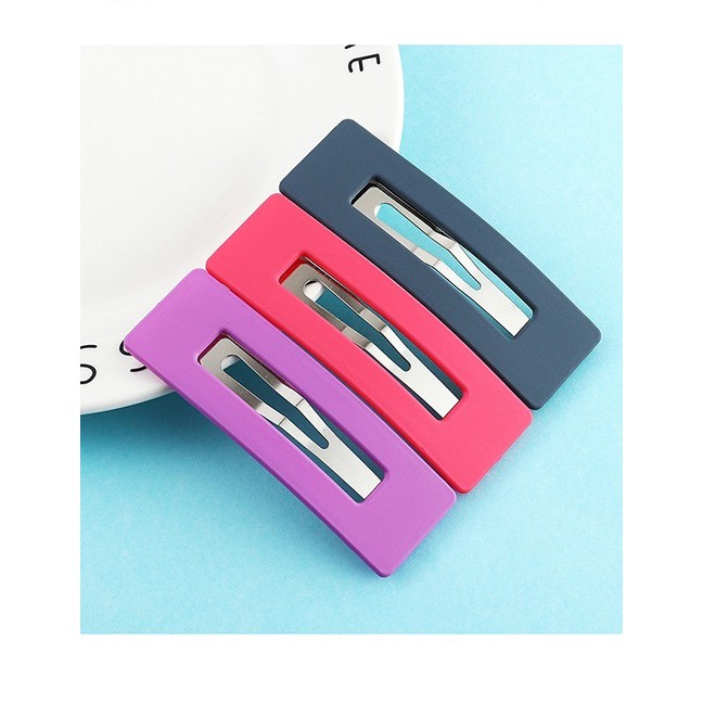 LRC Jepit Rambut Fashion Hollow Rectangle Hairpin Y61670