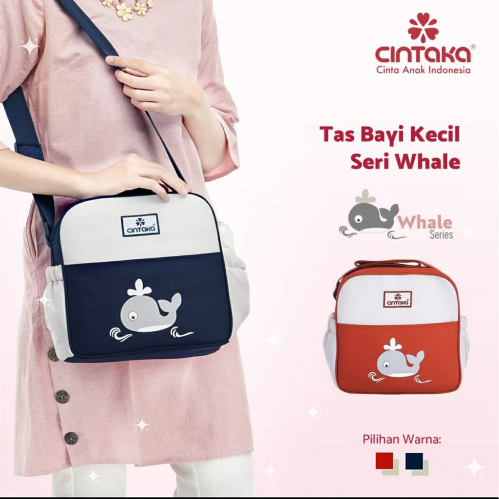 Cintaka Tas Bayi Kecil Saku Print Whale Series - TCT 2553