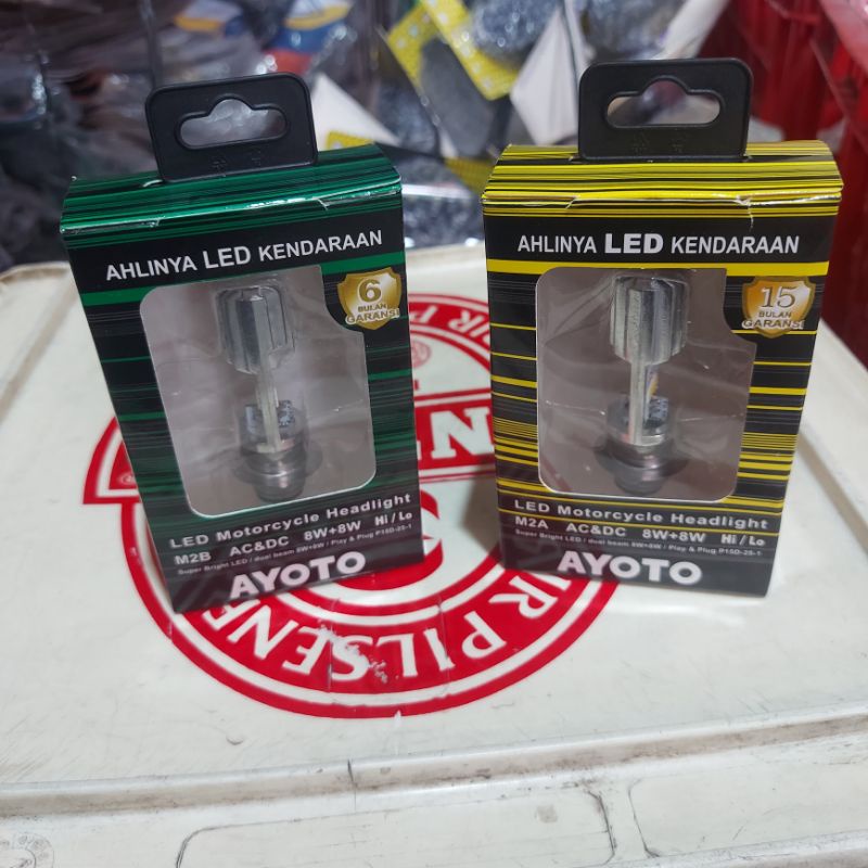 LAMPU DEPAN MOTOR LED AYOTO H6 AC DC MOTOR MATIC BEBEK UNIVERSAL