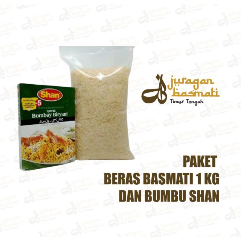 Paket Beras Basmati 1Kg & Bumbu Beryani