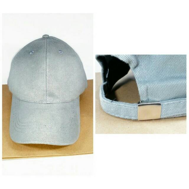 Topi Polos Rapell Denim Metal Buckel