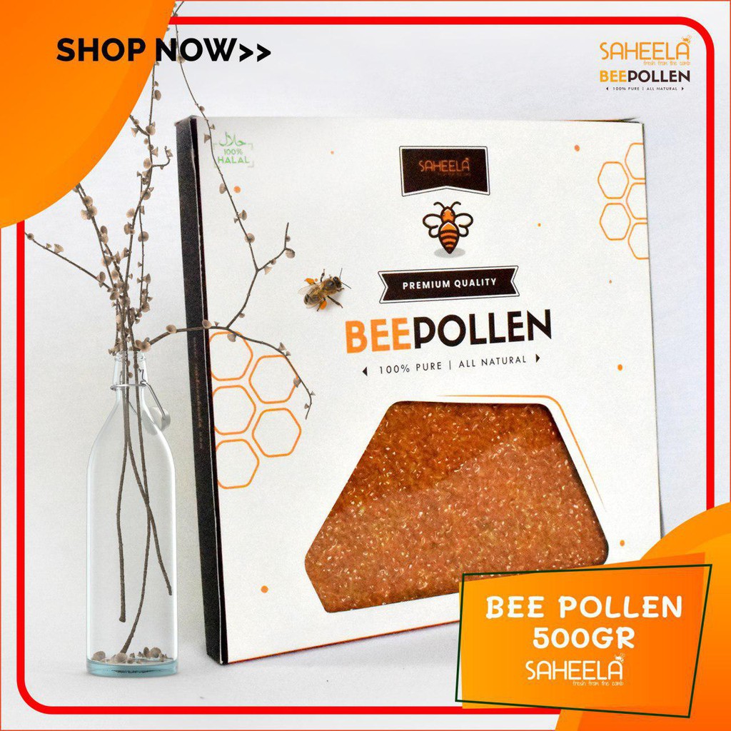 

[COD] Bee Pollen Premium Original 500 gram - Saheela