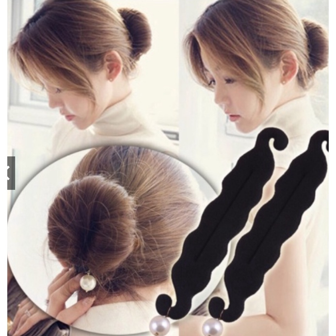 Hair bun maker hairdini donut bumpit bump cepol mutiara hair dini Cantik Instan