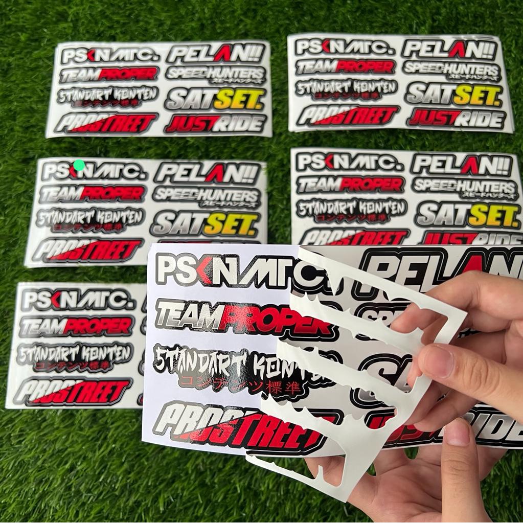 Stiker Print Cut Stiker Motor Variasi Stiker Racing