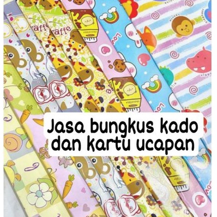 

Jasa Bungkus Kado dan Tulis Kartu Ucapan Gift Wrapping