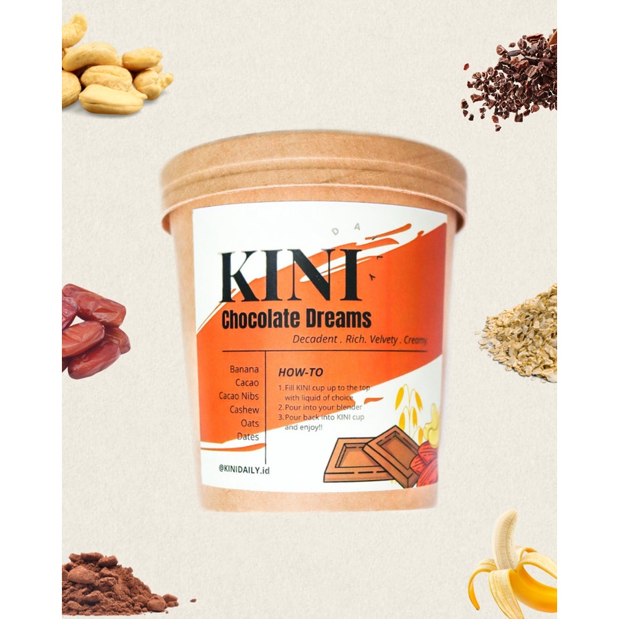 

CHOCOLATE DREAMS/ Frozen Fruit Healthy/ Ready To Blend/ KINI DAILY