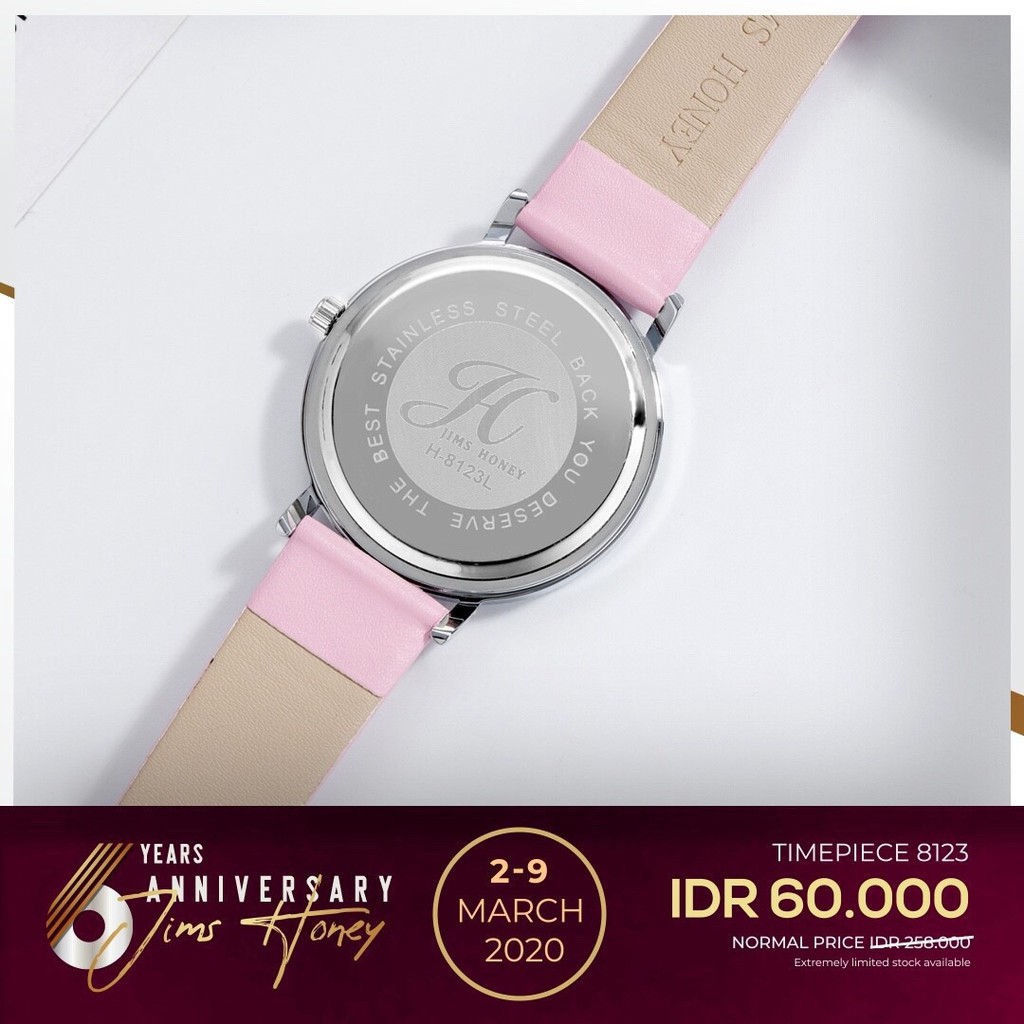 JAM TANGAN JIMS HONEY 8123 Cewek Wanita Fashion Elegan Mewah Cantik JH Ori Murah