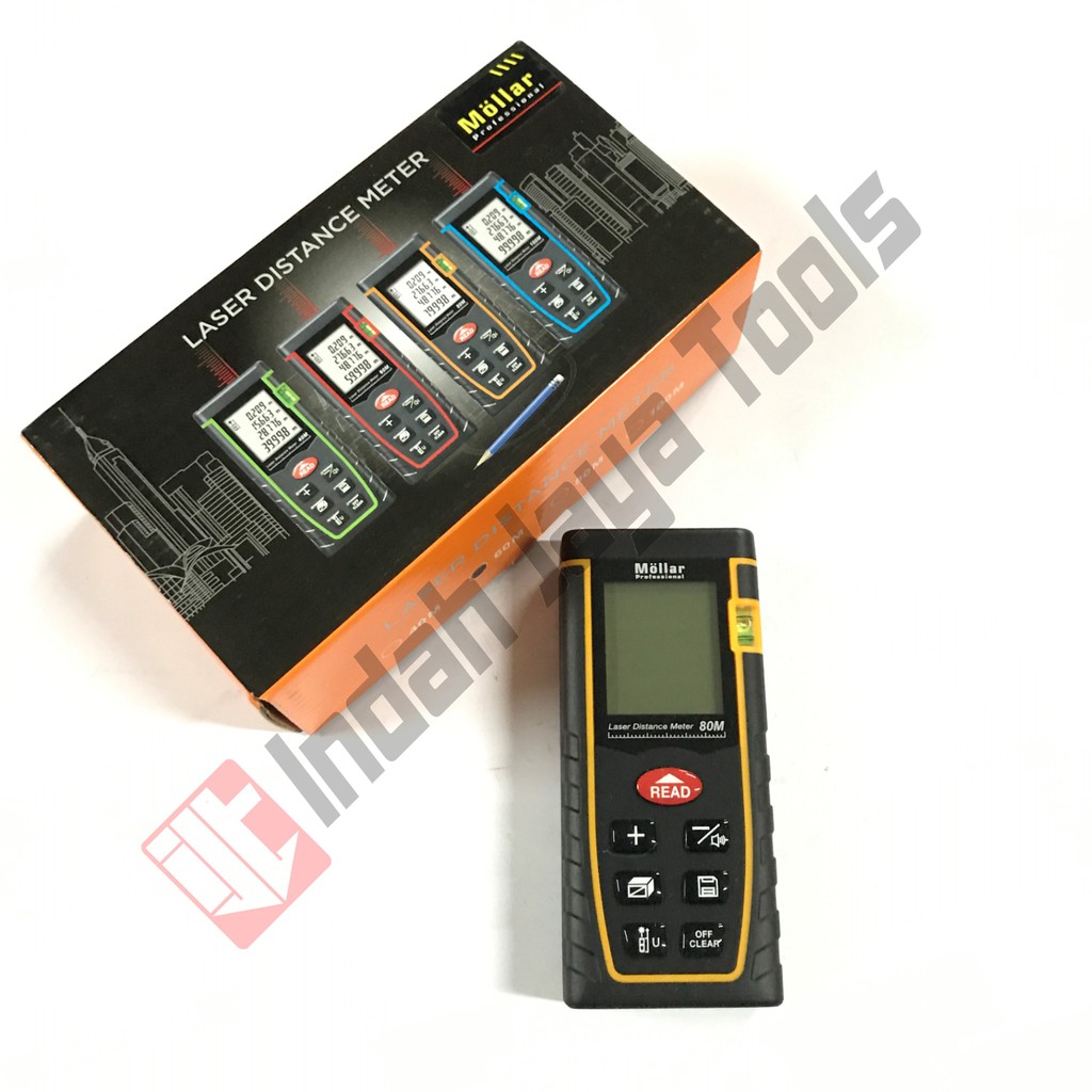 MOLLAR Meteran Laser 80 M Digital LCD Distance Alat Ukur Jarak meter