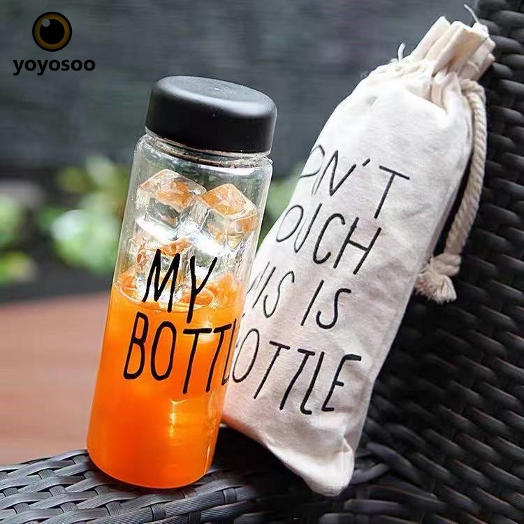 CUCI GUDANG MY BOTTLE 500ML BULAT + POUCH DAN MY BOTTLE SQUARE WARNA SEGI KOTAK -yoyosoo