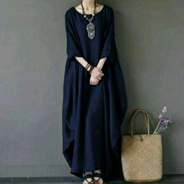 Promo Lebaran Dress pink / Baju murah / Gamis casual / Pakaian putih : Marsanda Maxy