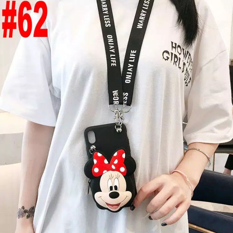 Casing Hp Dompet Karakter 3D Mickey Mouse Android Oppo A53 2020-A33 2020