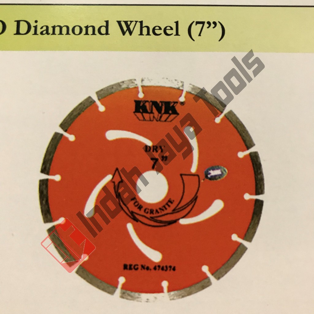 Diamond Wheel 14&quot; KNK ORANGE Dry - Pisau Potong Beton Aspal Batu Granit