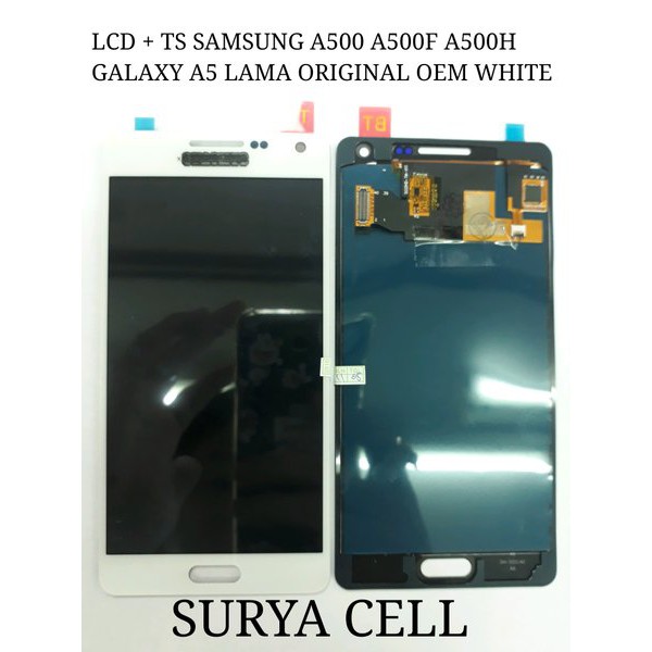 LCD TOUCHSCREEN SAMSUNG A500 A500H A500F GALAXY A5 LAMA ORIGINAL WHITE  ORIGINAL