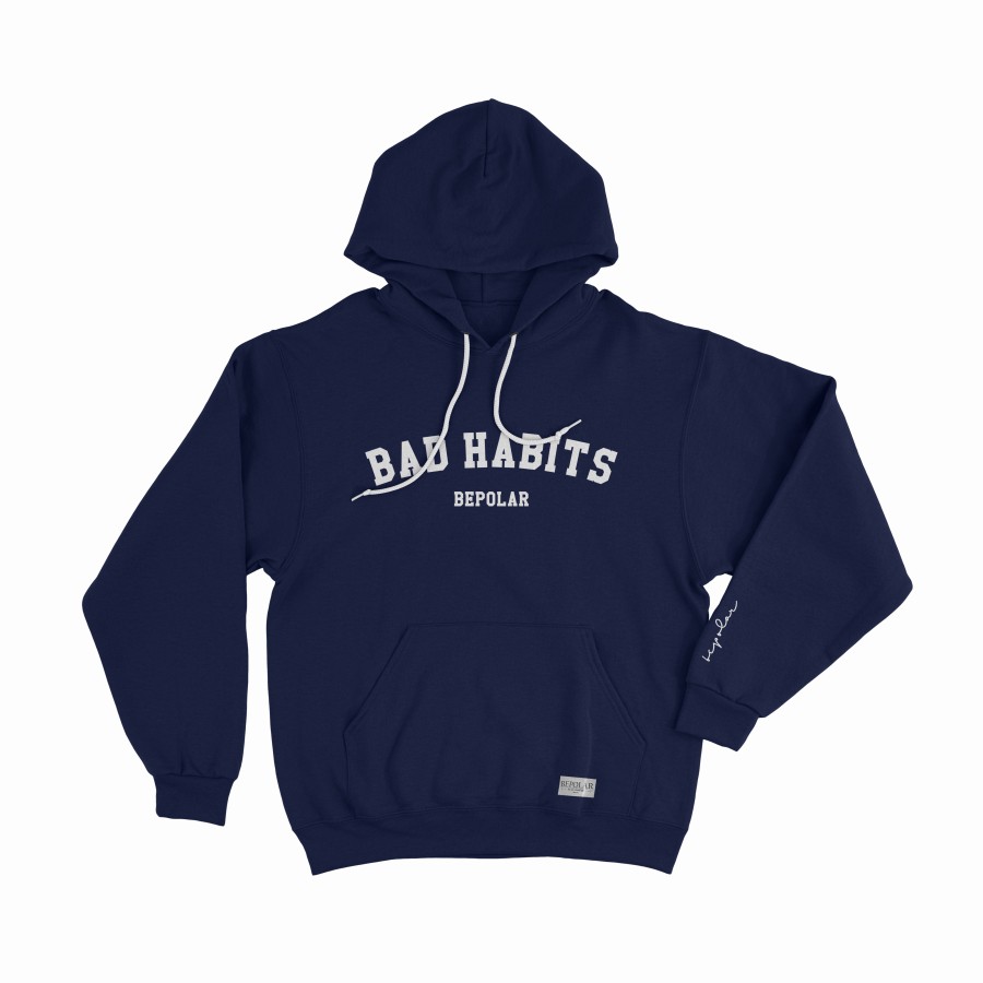 Bepolar Hoodie - BAD HABITS NAVY