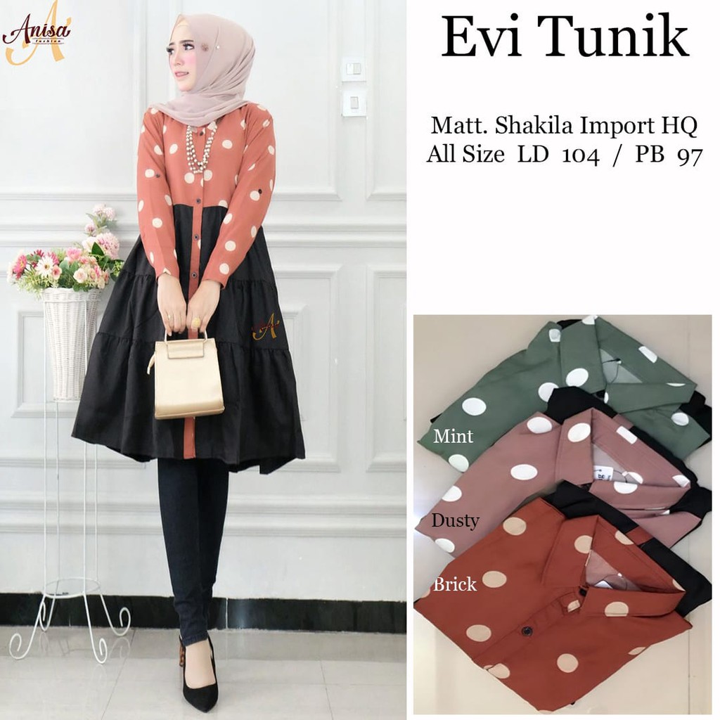 Evia Tunik Import Shakila Premium