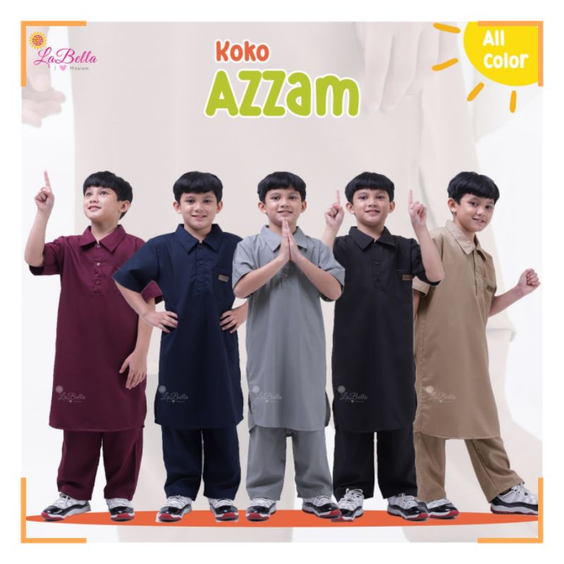 Koko Anak Cowok Azzam Labella Baby Kids Bahan Katun Eshal Zara Model Pakistan