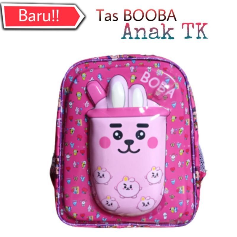 Tas ransel anak boboiboy led lampu untuk TK paud gratis topi