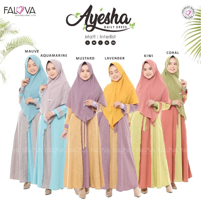 FALOVA - AYESHA DRESS DAILY - GAMIS DAILY KATUN - GAMIS DAILY TERPOPULER