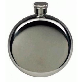 Hip Flask 5oz Round hipflask bundar stainless steel