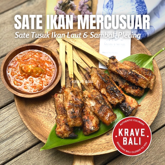 

Nilma_Jek Sate Tusuk Ikan Laut Mercusuar Makanan Khas Bali Asli 10 Tusuk 300Gr