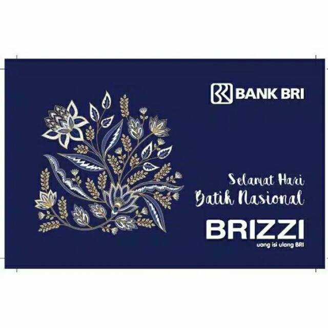 BRIZZI BRI - edisi Batik ORI /Like eMoney eTOLL Tapcash or Flazz