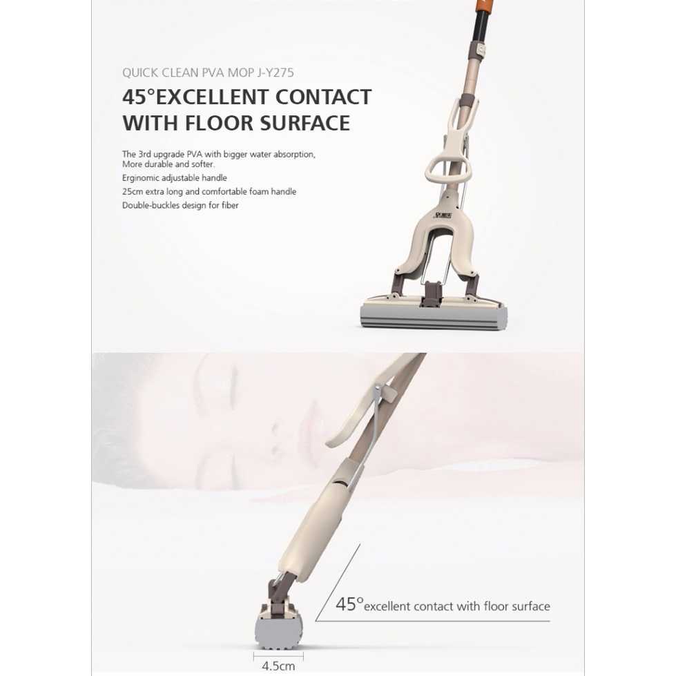 ARS - Yijie Pel Peras Telescopic Sweeper Floor Stainless Steel - F-19TK