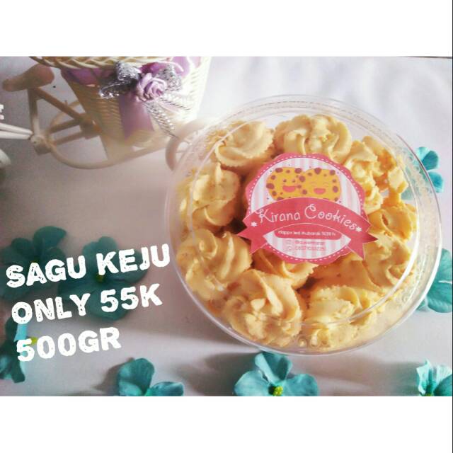 

Kue Sagu Keju 500gr Kirana Cookies