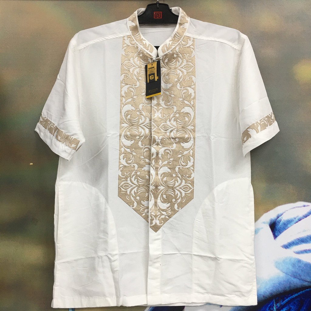 S135 / Taqwa Bordir Koko Muslim Lengan Pendek Pria