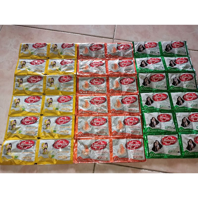 LIFEBUOY,Zinc,emeron SHAMPO/SAMPO 5ml 1 Renteng Isi 24 Sachet