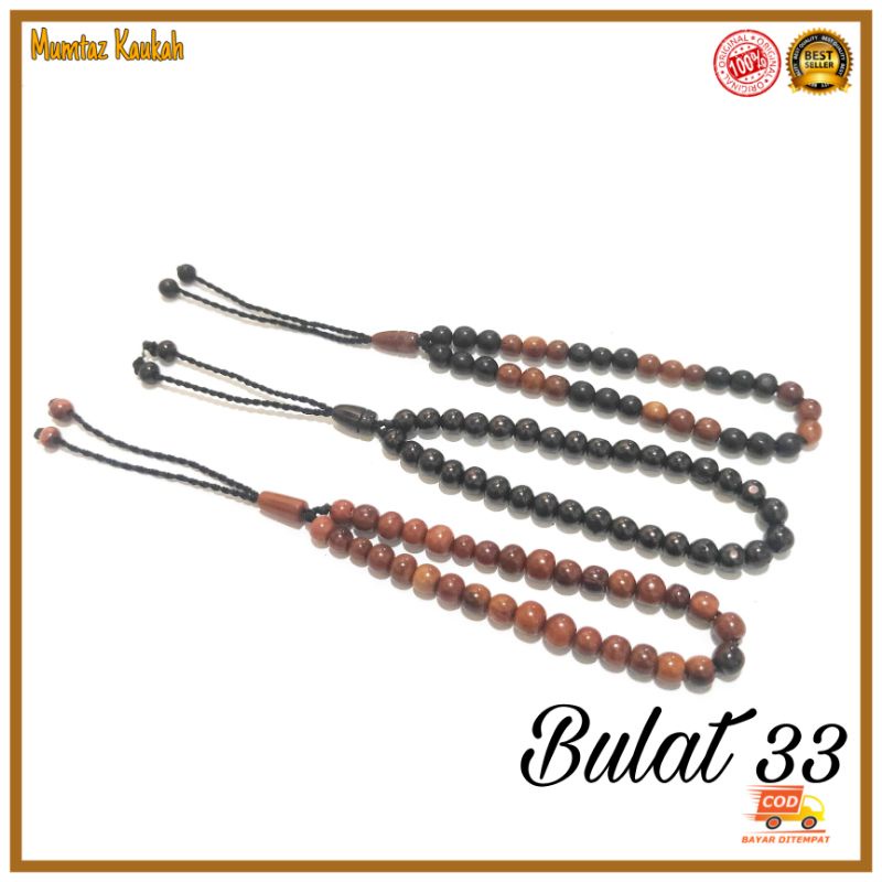 Gelang tasbih kaokah 33 bulat kepala koka kokka kaoka