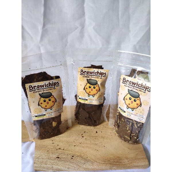 

BROWICHIPS Keripik Brownies/Brownies Cookies/Brownies Kering Home made - 40gr -