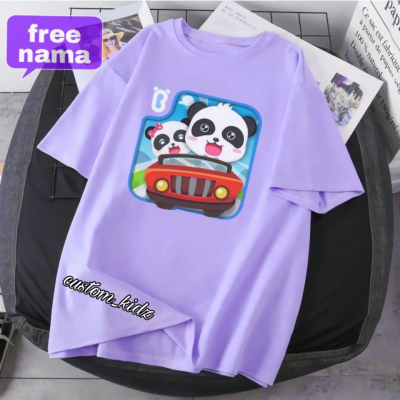 FREE NAMA BUBY BUSH KAOS ANAK UNISEX BAHAN PREMIUM