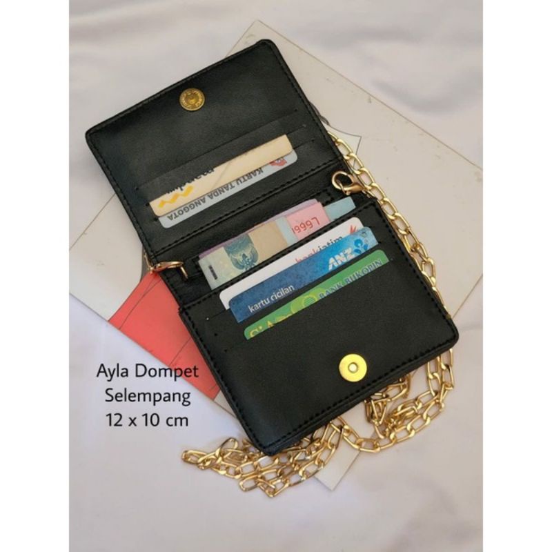 TGM-Tas Dompet mini wanita/Selempang Dompet Ayla Rantai Murah