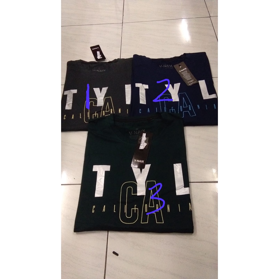 Kaos oblong Pria Dewasa OBM 185 V-naix size XL